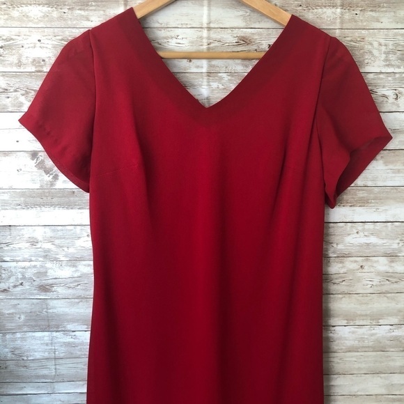 Kiki red formal back draped dress Size XXL - Picture 8 of 8
